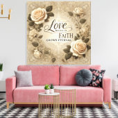 Kunst und Liebe Leinwanddruck (Insitu (Wohnzimmer))