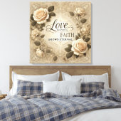 Kunst und Liebe Leinwanddruck (Insitu (Schlafzimmer))