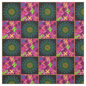 Kunst-und Mathe-Gewebe, magentarot Stoff (Muster)