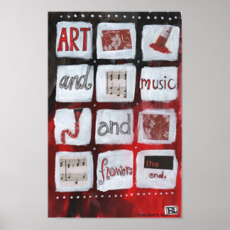Kunst und Musik Poster