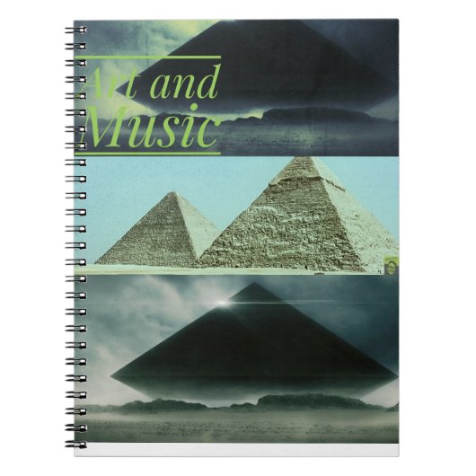 Kunst- und Musiknotebook Notizblock (Vorderseite)