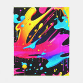 Kunst und Spritzer Fleecedecke (Vorderseite)