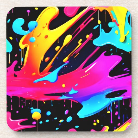 Kunst und Spritzer Getränkeuntersetzer (Vorderseite)