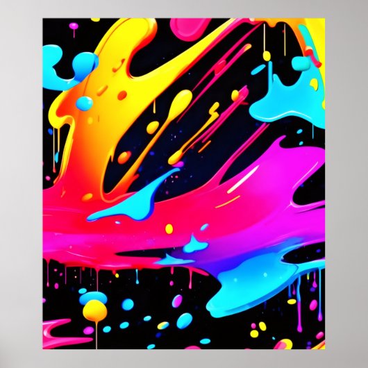 Kunst und Spritzer Poster (Vorne)