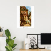 Kunst und Wissenschaft von Carl Spitzweg Poster (Heimbüro)