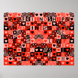 Kunst und Worte Poster