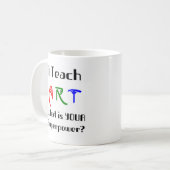 Kunst unterrichten kaffeetasse (Vorderseite Links)