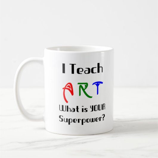 Kunst unterrichten kaffeetasse (Links)