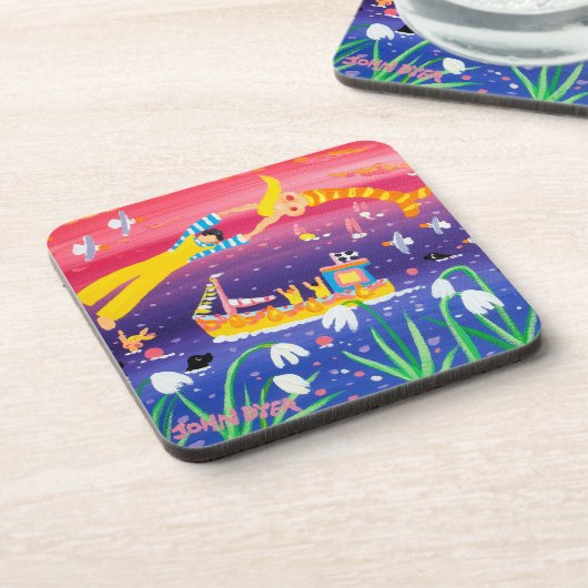 Kunst-Untersetzer: Kornischer Meerjungfrau-u. Getränkeuntersetzer (Linke Seite)