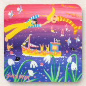 Kunst-Untersetzer: Kornischer Meerjungfrau-u. Getränkeuntersetzer (Vorderseite)