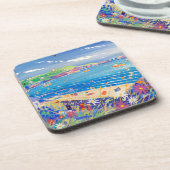 Kunst-Untersetzer: Mutter Iveys Bucht Cornwall Untersetzer (Linke Seite)