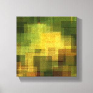 Kunst Vintage bunte abstrakte geometrische 2 Leinwanddruck