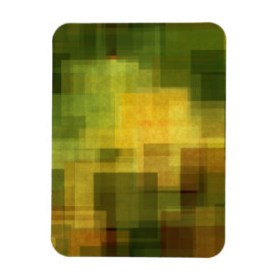 Kunst Vintage bunte abstrakte geometrische 2 Magnet