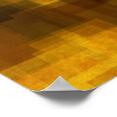 Kunst Vintage bunte abstrakte geometrische 2 Poster (Ecke)