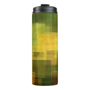 Kunst Vintage bunte abstrakte geometrische 2 Thermosbecher