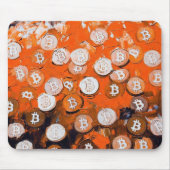 Kunst von Bitcoin (#2) Ölgemälde Mousepad (Vorne)