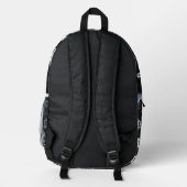 Kunst von Bitcoin (BW-A) Ölgemälde Bedruckter Rucksack (Rückseite)