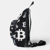 Kunst von Bitcoin (BW-C) Ölgemälde Crossbody Bag (Rechts)