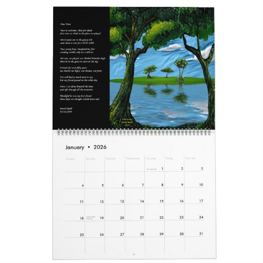 Kunst von David Ruhl - Kalender 2020 (Jan 2026)