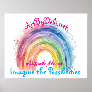 Kunst von Debi, Regenbogen Poster