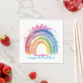 Kunst von Debi, Regenbogen Serviette (Beispiel)