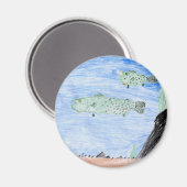 Kunst von E. Riley - Stufe 4 Magnet (Vorderseite/Rückseite)