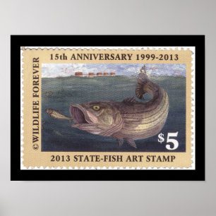 Kunst von Erhaltungs-Briefmarke 2013 Poster