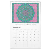 Kunst von Güte-Mandala-Kalender 2016 Kalender (Feb 2027)