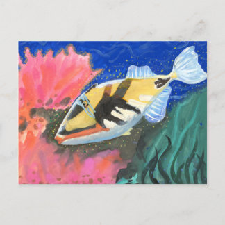 Kunst von I. Liu gewinnen - Grad 7 Postkarte