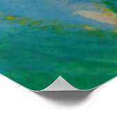 Kunst von Kindern, Aquarellmalerei, Tulip, Poster (Ecke)