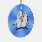 Kunst von Kindern - Delphinhüllen - Blaue Ornament (Rechts)