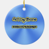 Kunst von Kindern - Delphinhüllen - Blaue Ornament (Hinten)