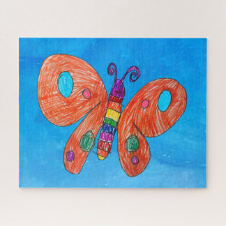 Kunst von Kindern der Schmetterlinge Puzzle