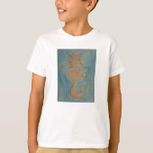Kunst von Kindern, Hippocampus, Seepferd, Shirt (Vorderseite)