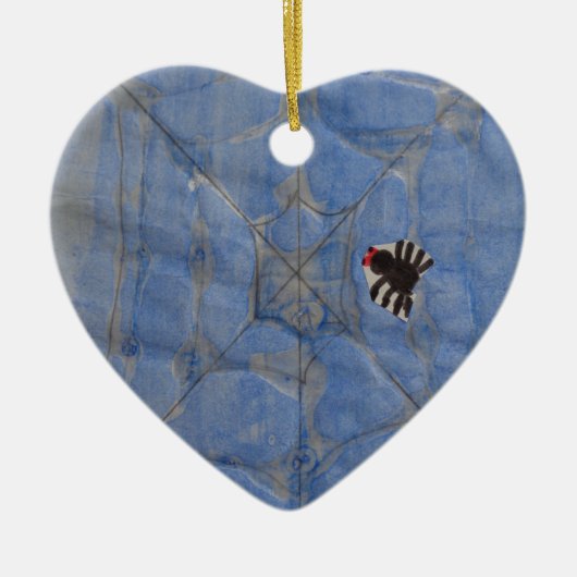 Kunst von Kindern, Spiegeln mit Spinnennetz, zeich Keramik Ornament (Vorne)