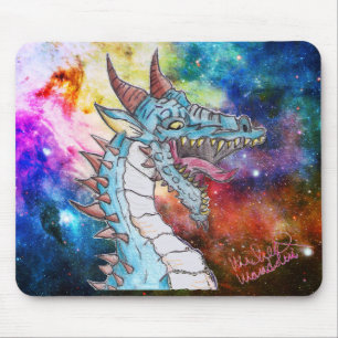 Kunst von Micheal Blue Dragon Mouse Pad Mousepad