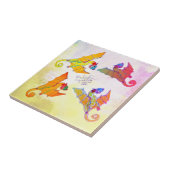 Kunst von Micheal Dragon Keramik Fliese (Seite)