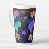 Kunst von Micheal Dragon Latte Tasse (Linke Ecke)