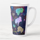 Kunst von Micheal Dragon Latte Tasse (Rechts)