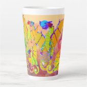 Kunst von Micheal Dragons Latte Tasse (Vorderseite)