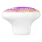 Kunst von Micheal Lila Jeek Keramik Pull Keramikknauf (Seitenansicht)