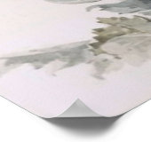 Kunst von Paul-De-Longpre, Poppies und Bienen Poster (Ecke)