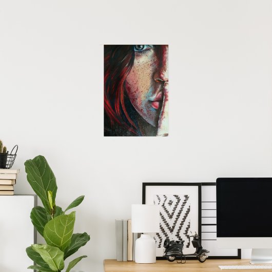 Kunst von Sylvia lizarraga Oil Malerei myspace 008 Poster (Heimbüro)