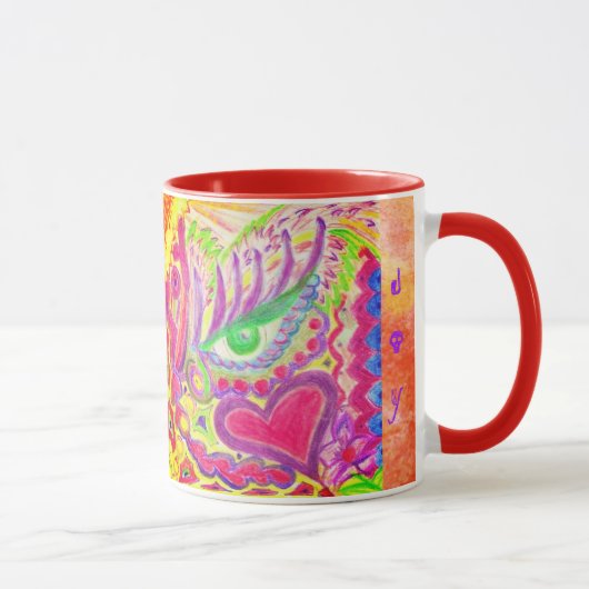 Kunst von Veronica Mandala Tasse (Rechts)