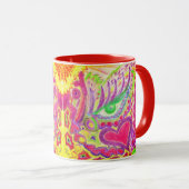 Kunst von Veronica Mandala Tasse (VorderseiteRechts)