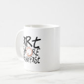 Kunst vor Frühstücks-Tasse Kaffeetasse (Vorderseite Links)