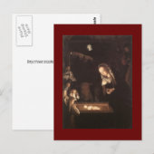 Kunst-Weihnachtskrippen-Gemälde-Postkarte Postkarte (Vorne/Hinten)