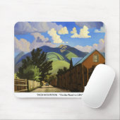 Kunst West-MOUSEPAD - Taos Berg Mousepad (Mit Mouse)