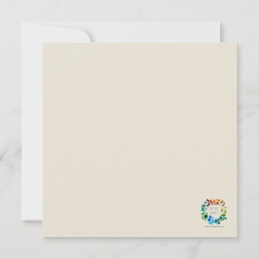 Kunst, Wohltätigkeit - Kartenplatz (Rückseite)