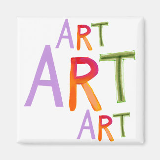 Kunst Wort Spaß farbenfroh - für Künstler & Kunstw Magnet